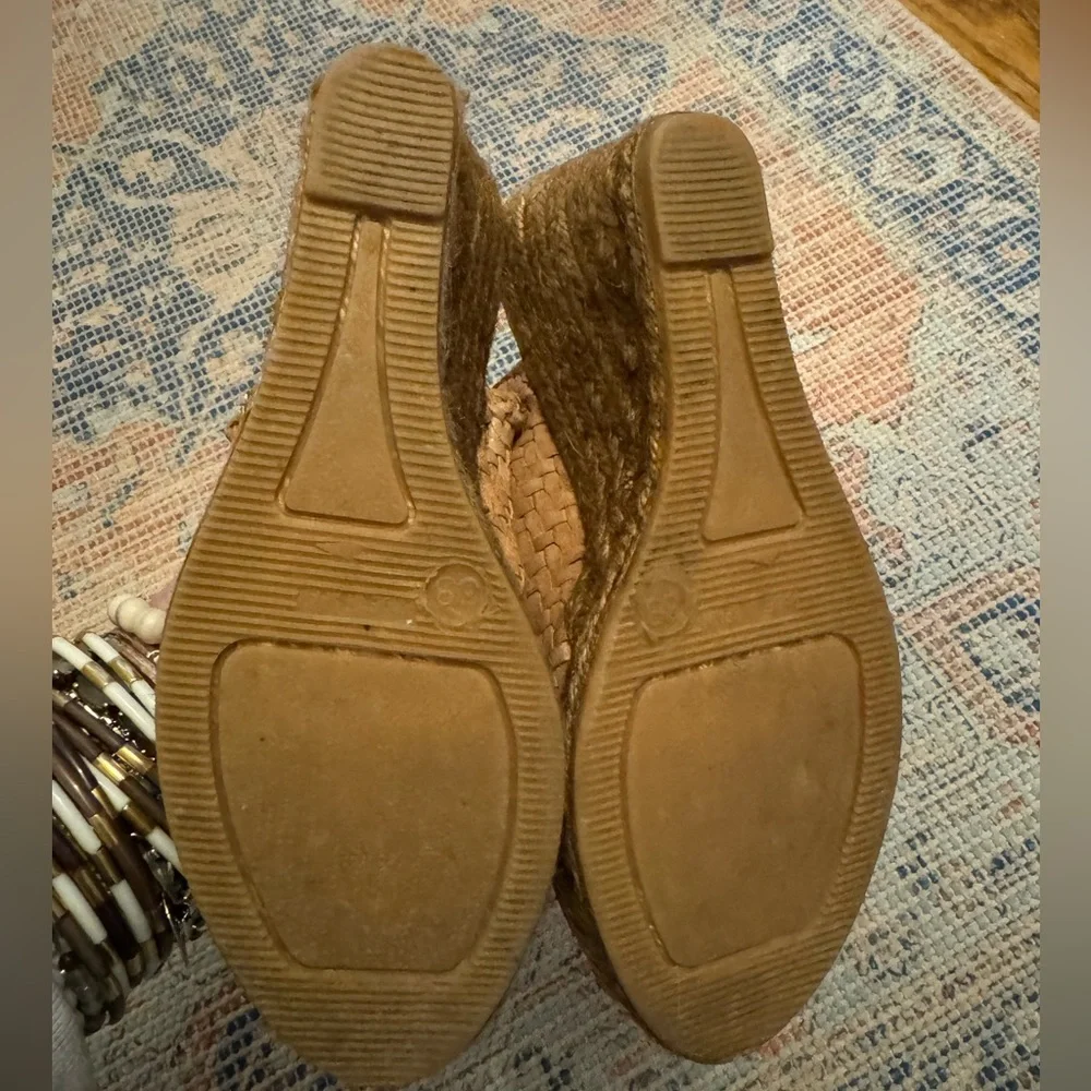 Eric Michael Tan‎ Woven Wedge Espadrille Sz